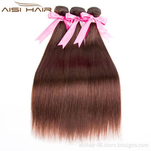 Peruvian Human Hair Bundle 100% Straight Human Hair Extension Weave Natural Color Can Be Dyed
